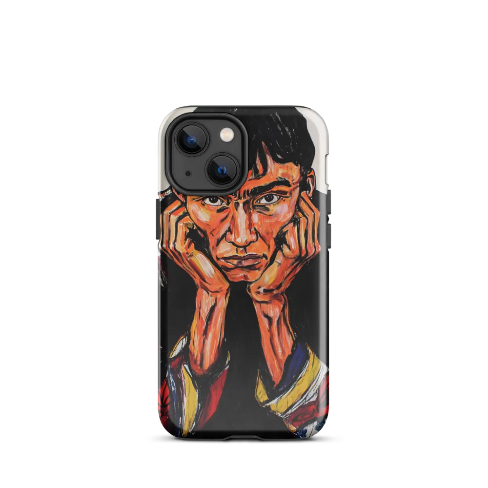 Contemplative Intensity: An Expressionist Portrait