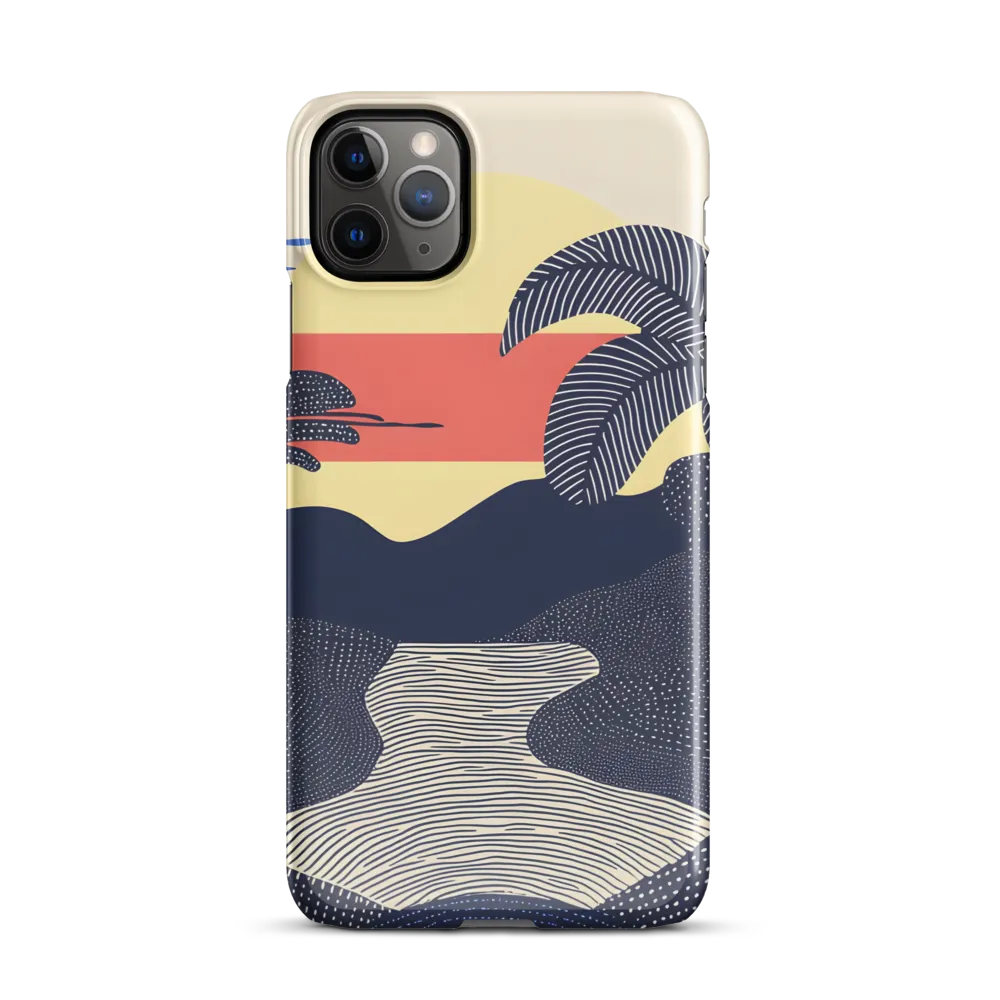 Tranquil Sunset in Modern Minimalism | Phone Case |  11 Pro Max | Snap Case | Glossy