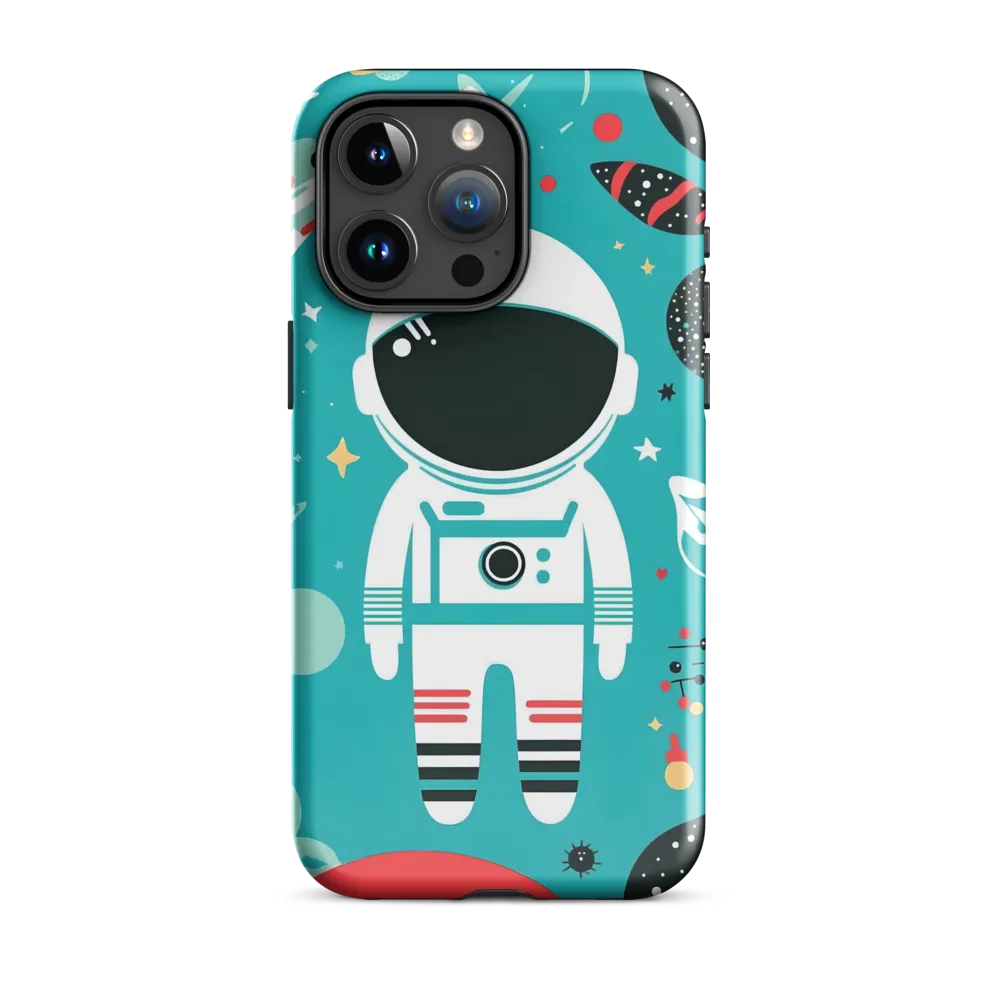 Whimsical Astronaut in Cosmic Wonderland