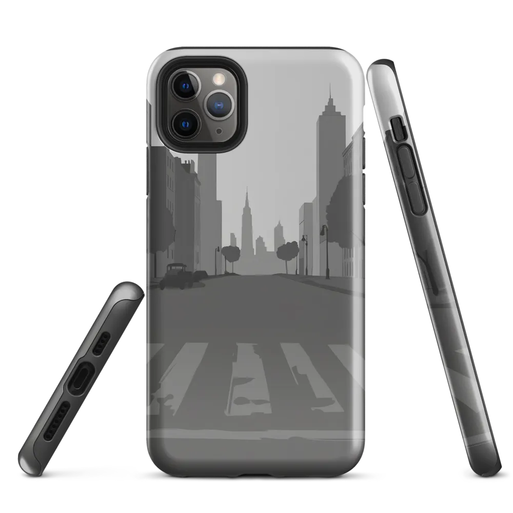 Nostalgic Cityscape | Phone Case |  11 Pro Max | Tough Case | Glossy