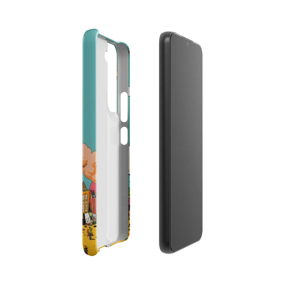 Urban Fantasia: A Whimsical Encounter | Phone Case |  S22 | Snap Case | Matte