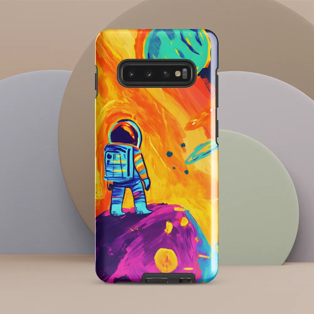 Celestial Dreams: The Astronaut's Journey | Phone Case |  S10 Plus | Tough Case | Glossy