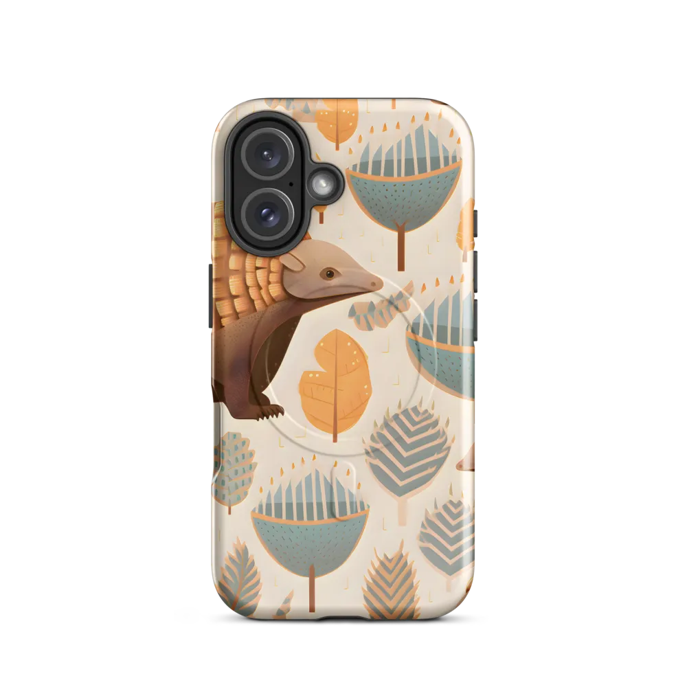 Pangolins in a Whimsical Habitat | Phone Case |  16 | MagSafe® Tough Case | Glossy
