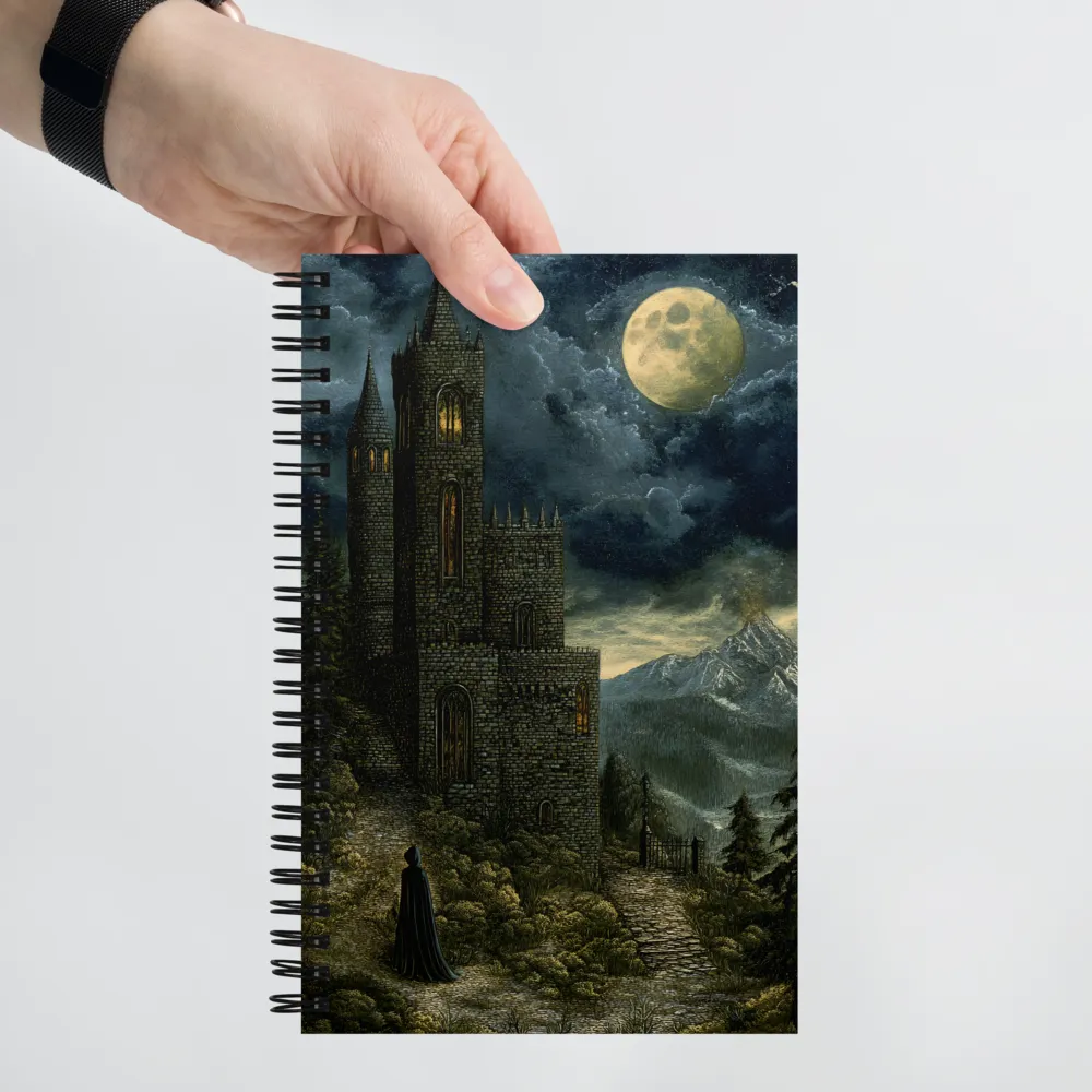 Whispers of the Moonlit Castle | Spiral Notebook