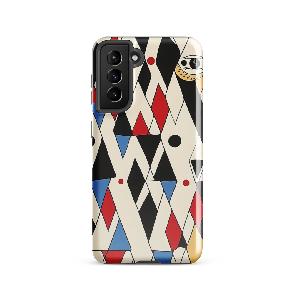 Dynamic Geometric Symphony | Phone Case |  S21 | Tough Case | Glossy