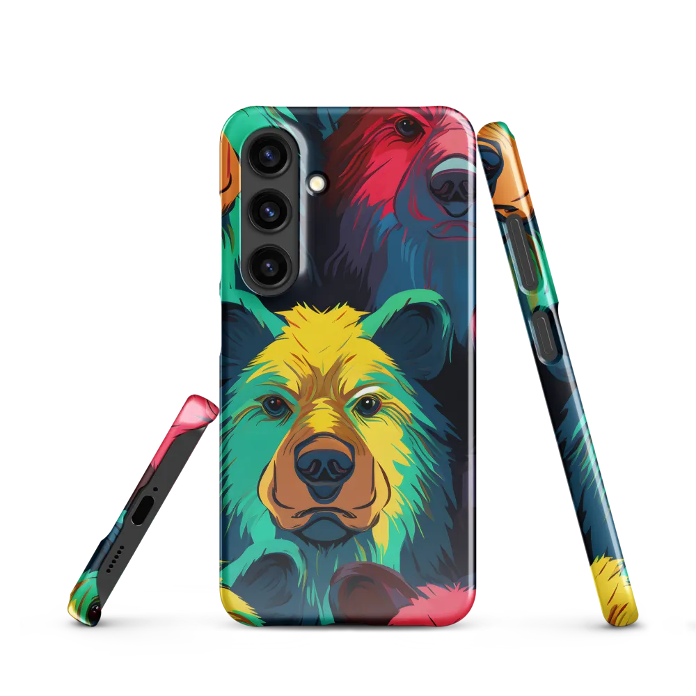 The Colorful Essence of Bears | Phone Case |  S24 | Snap Case | Glossy