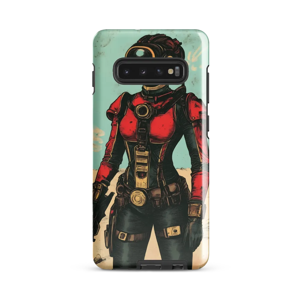 Futuristic Explorer: A Steampunk Adventure | Phone Case |  S10 Plus | Tough Case | Glossy