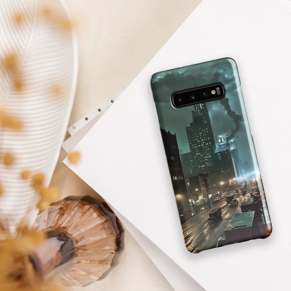 City of Shadows: A Nocturnal Symphony | Phone Case |  S10 Plus | Snap Case | Glossy