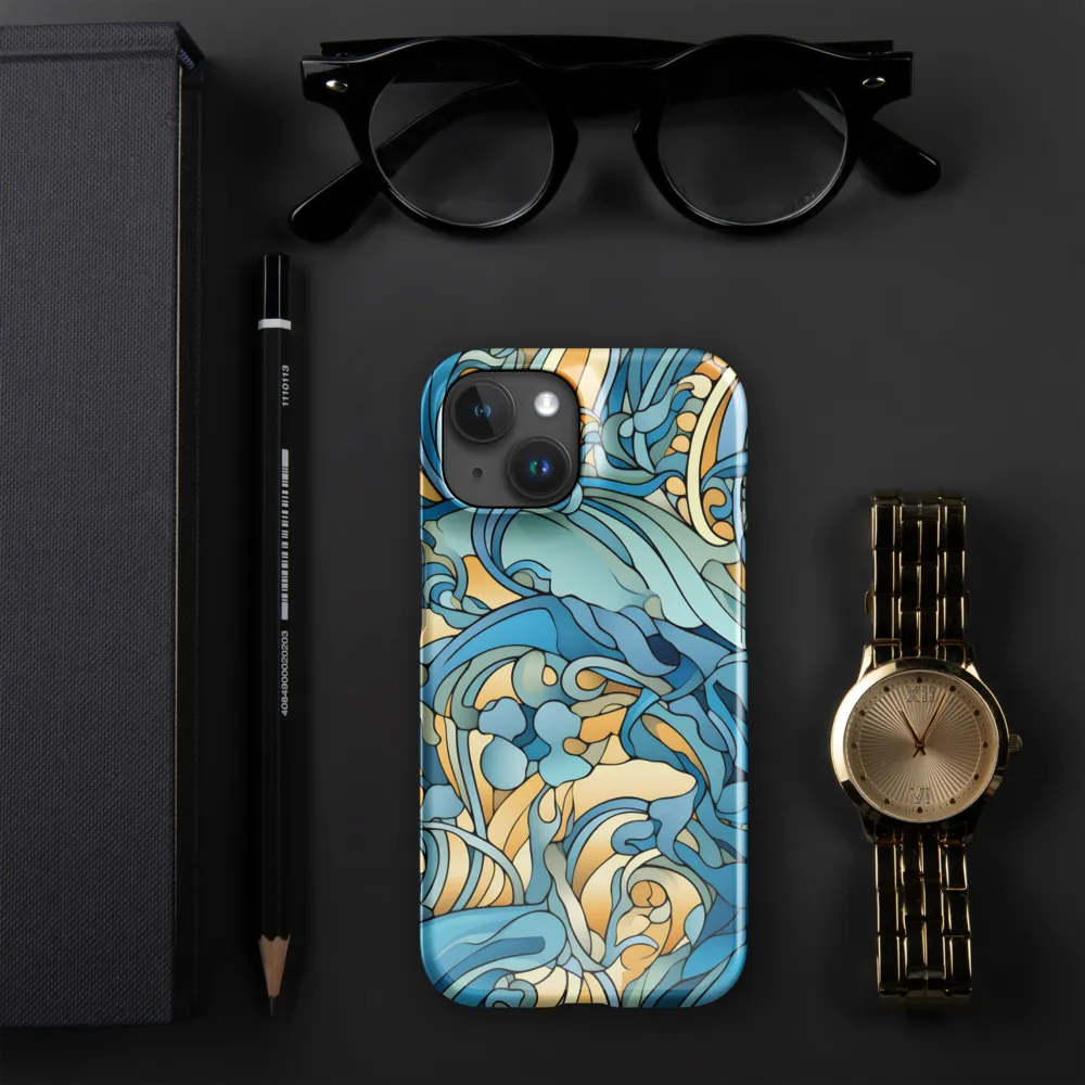 Dancing Waves of the Ocean | Phone Case |  15 | Snap Case | Glossy