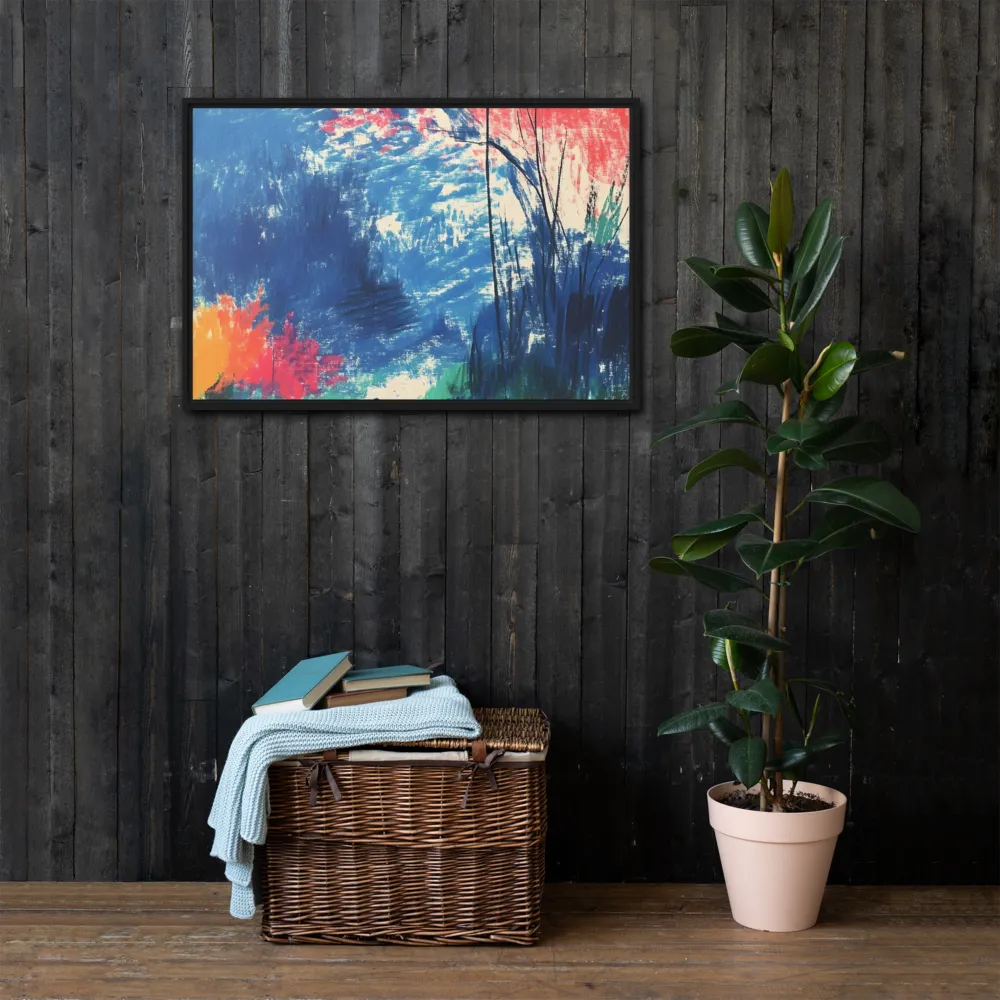 Whispers of Tranquility | Canvas with Black Frame | 24″×36″