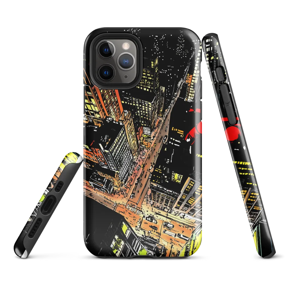 Urban Nightscape: A Bird's-eye View