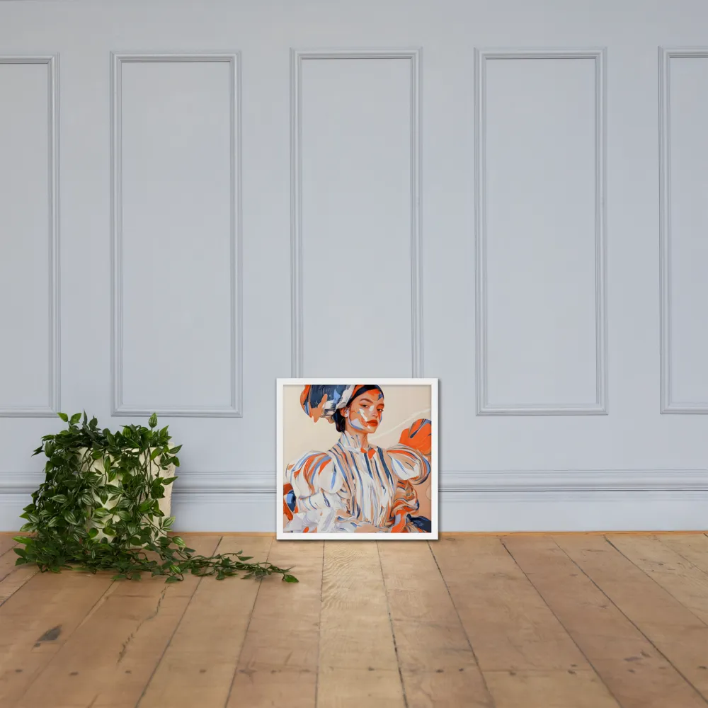 Vibrant Elegance | Poster with White Frame | 18″×18″