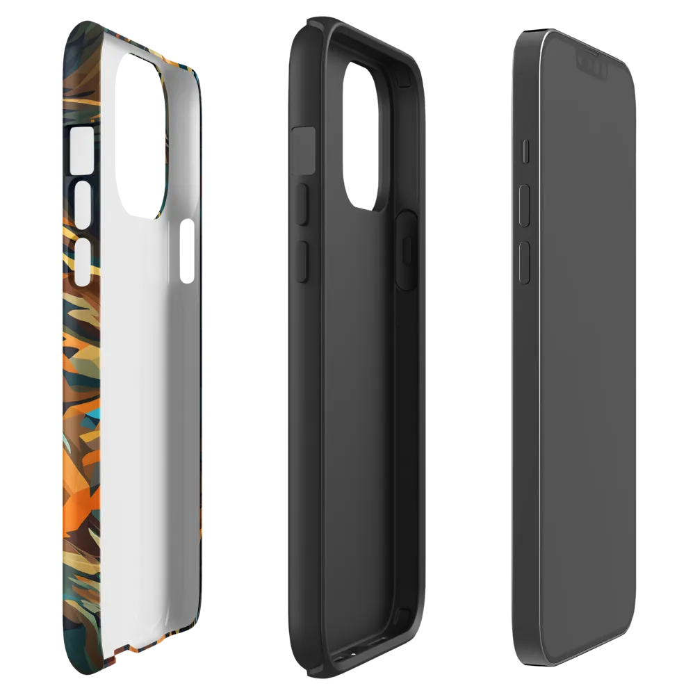 Wild Symphony: Abstract Tigers | Phone Case |  13 Pro Max | Tough Case | Matte