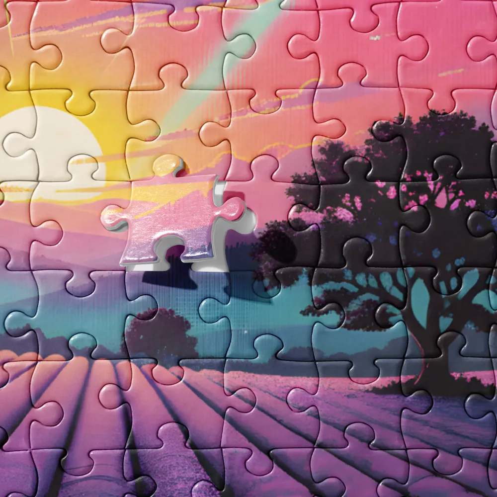 Lavender Sunset 
 Jigsaw Puzzle