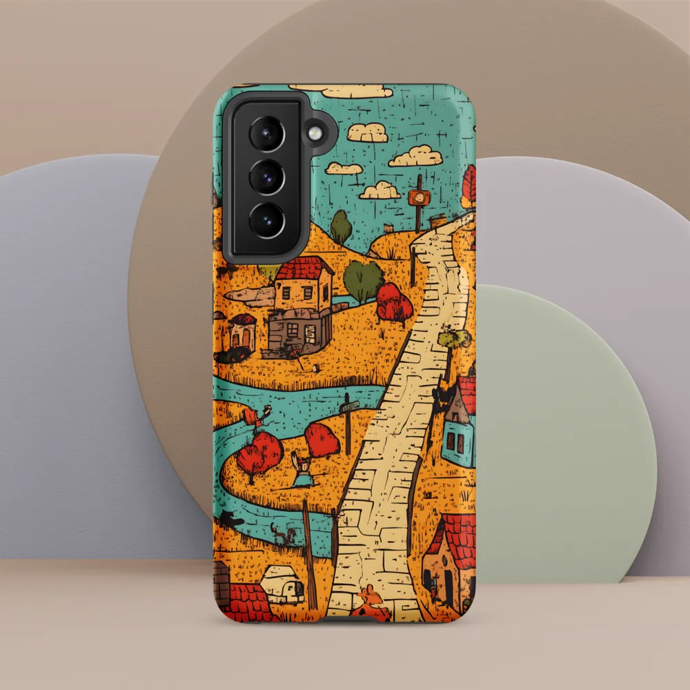 Whimsical Village Landscape