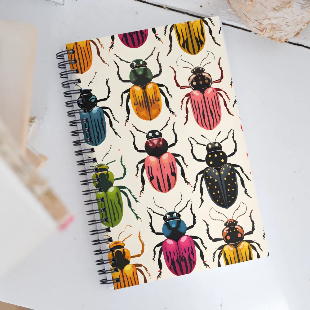 Beetle Mosaic: A Colorful Exploration of Insects | Spiral Notebook