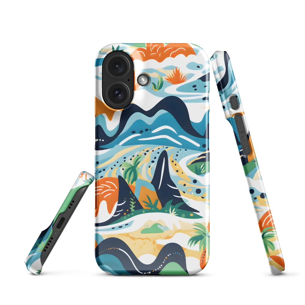 Abstract Tropical Landscape | Phone Case |  16 | Snap Case | Glossy