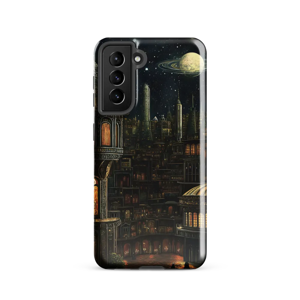 Celestial Enigma: A Surreal Cityscape