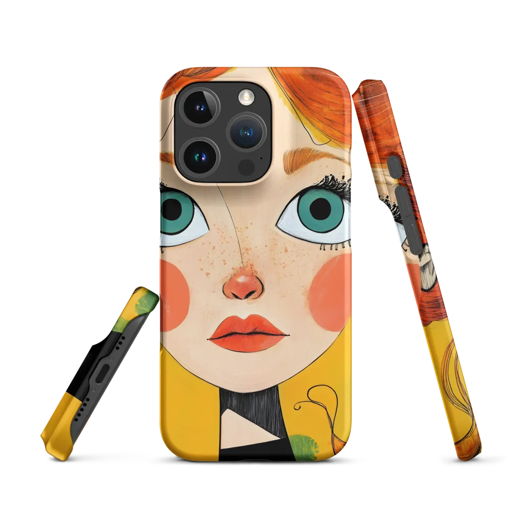 Whimsical Portrait of a Girl | Phone Case |  16 Pro | Snap Case | Matte