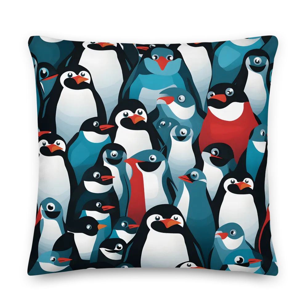 Penguin Parade | Pillow & Pillow Case | Multiple Sizes