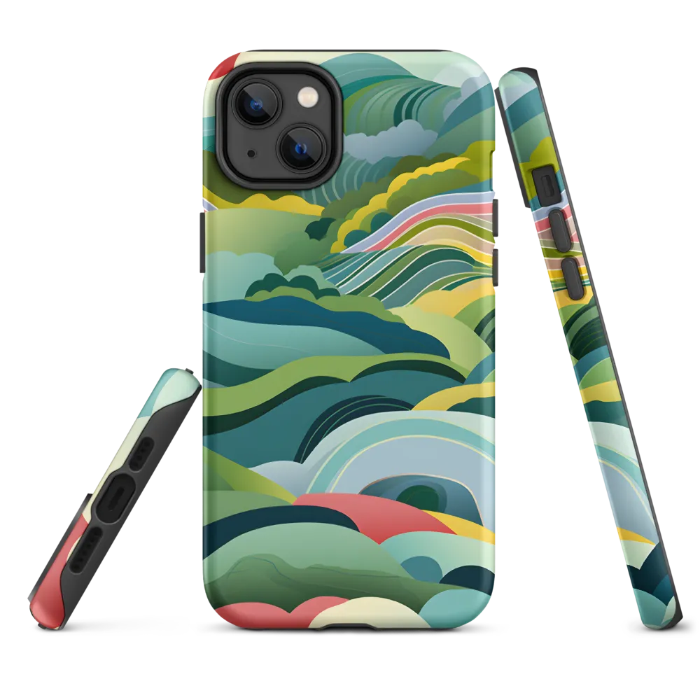 Waves of Serenity | Phone Case |  14 Plus | Tough Case | Matte