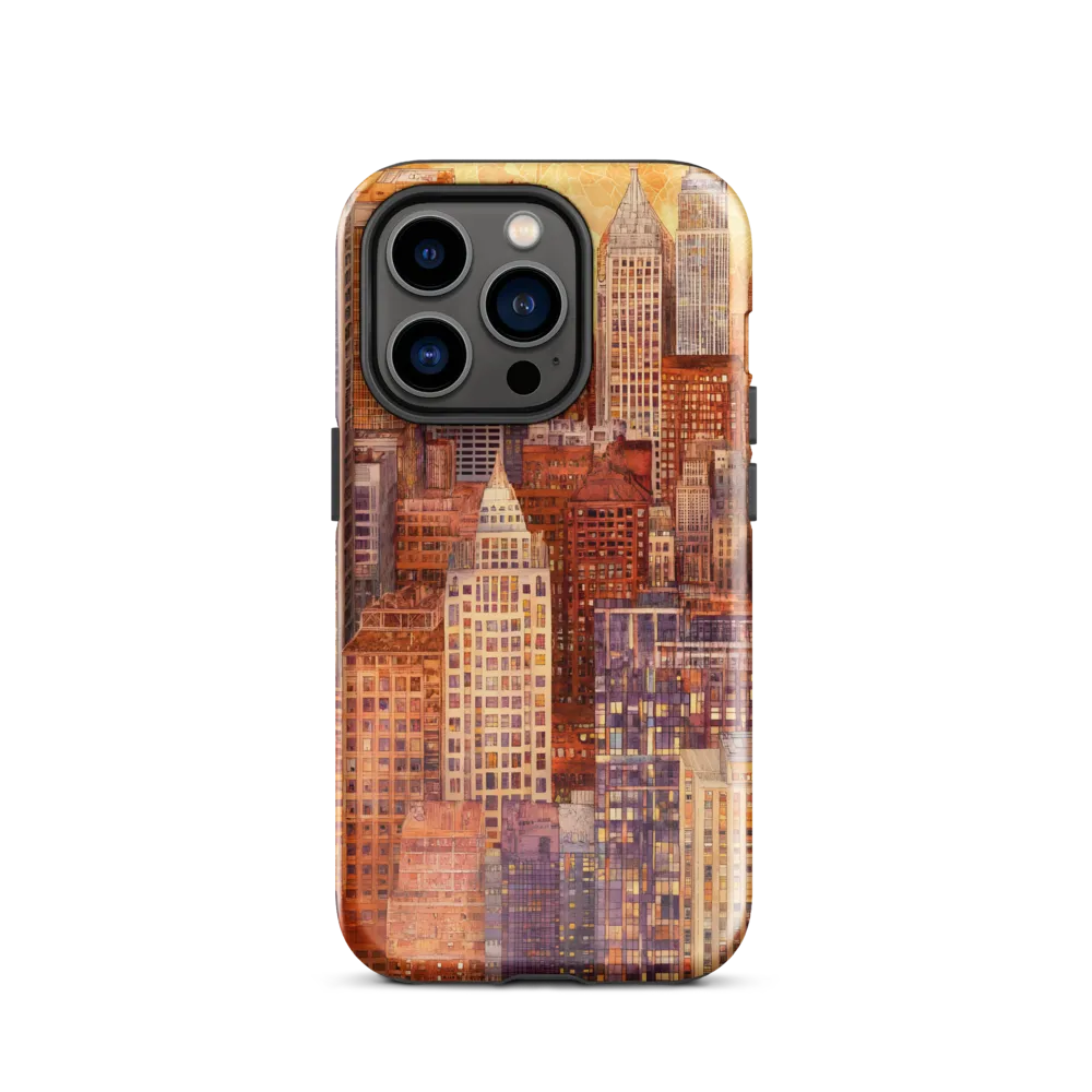 Golden Hour Over the City | Phone Case |  14 Pro | Tough Case | Glossy