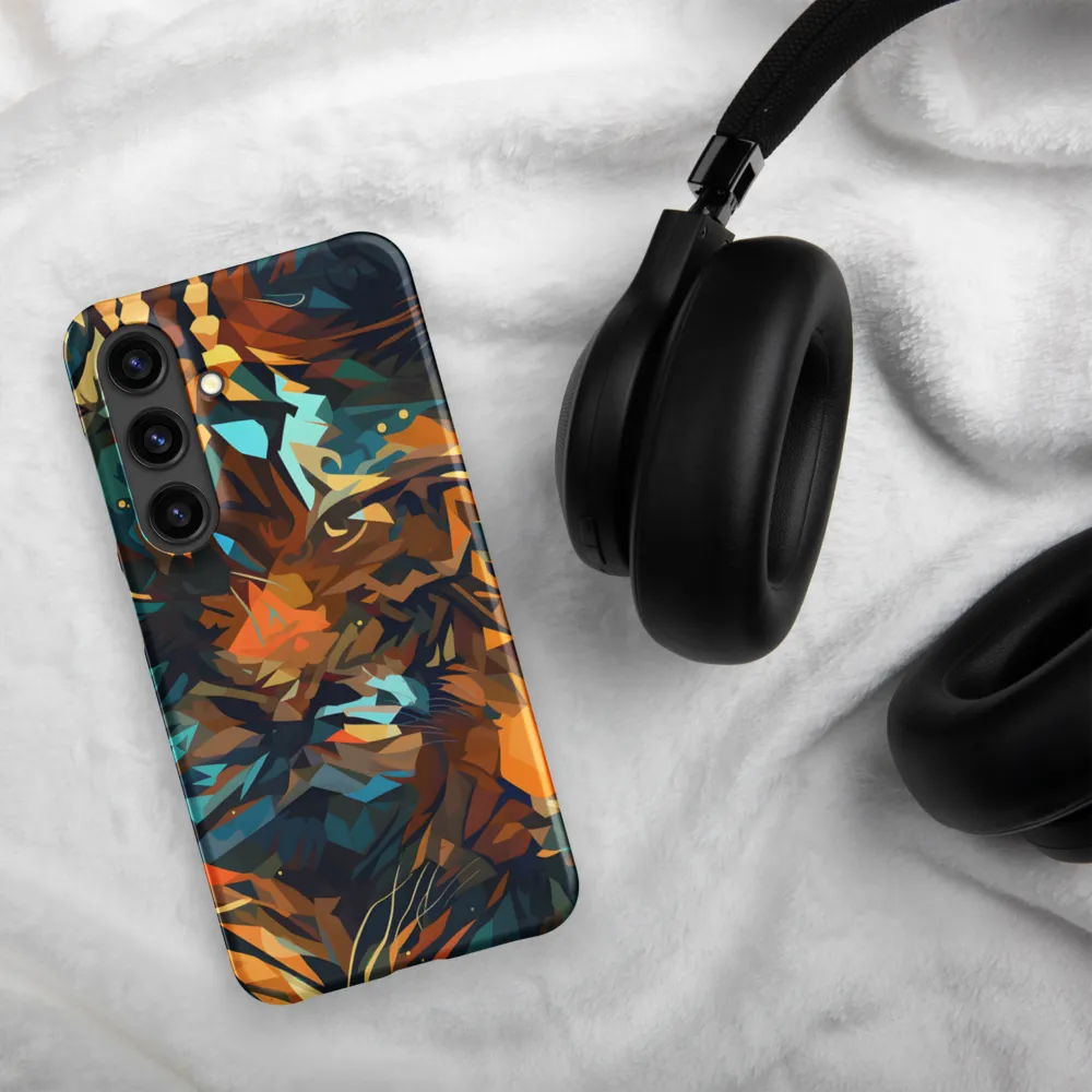 Wild Symphony: Abstract Tigers | Phone Case |  S24 | Snap Case | Matte