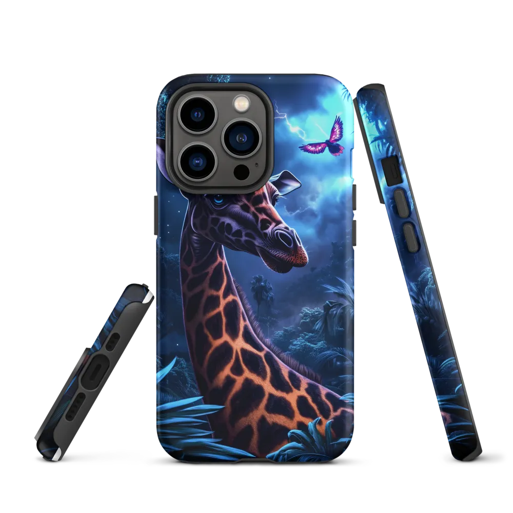 Mystical Giraffe in Twilight Jungle