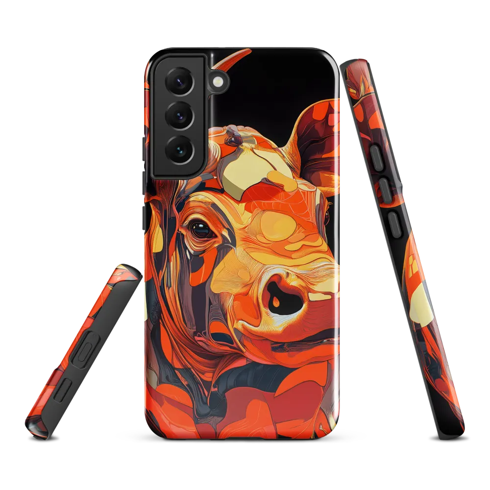 Modern Serenade: The Vibrant Cow