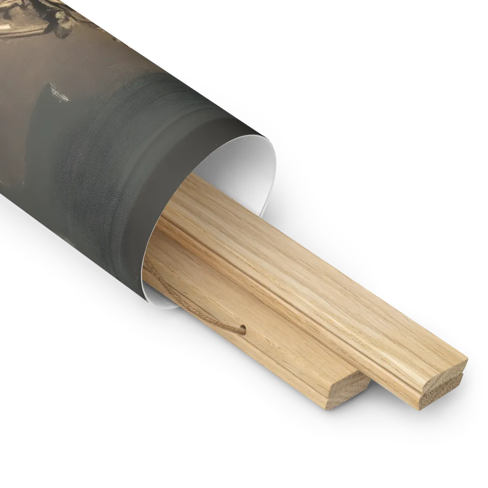 Silent Reflection | Poster With Oak Wood Hanger | 16″×16″