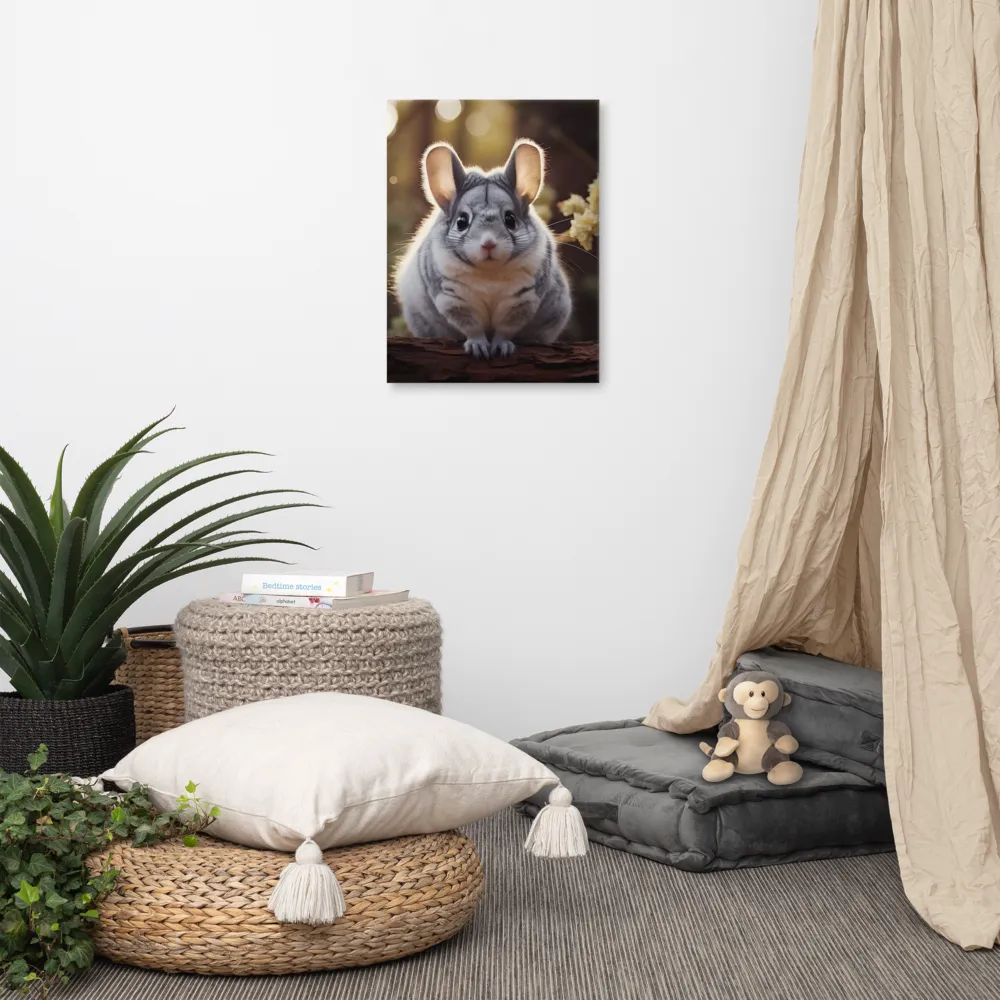 Curious Chinchilla in the Forest