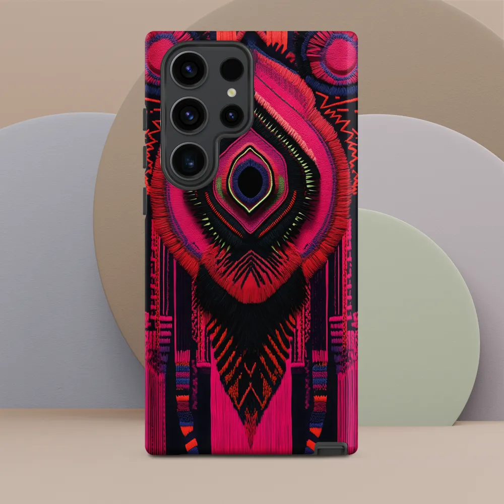 Neon Medallion — Central Weave