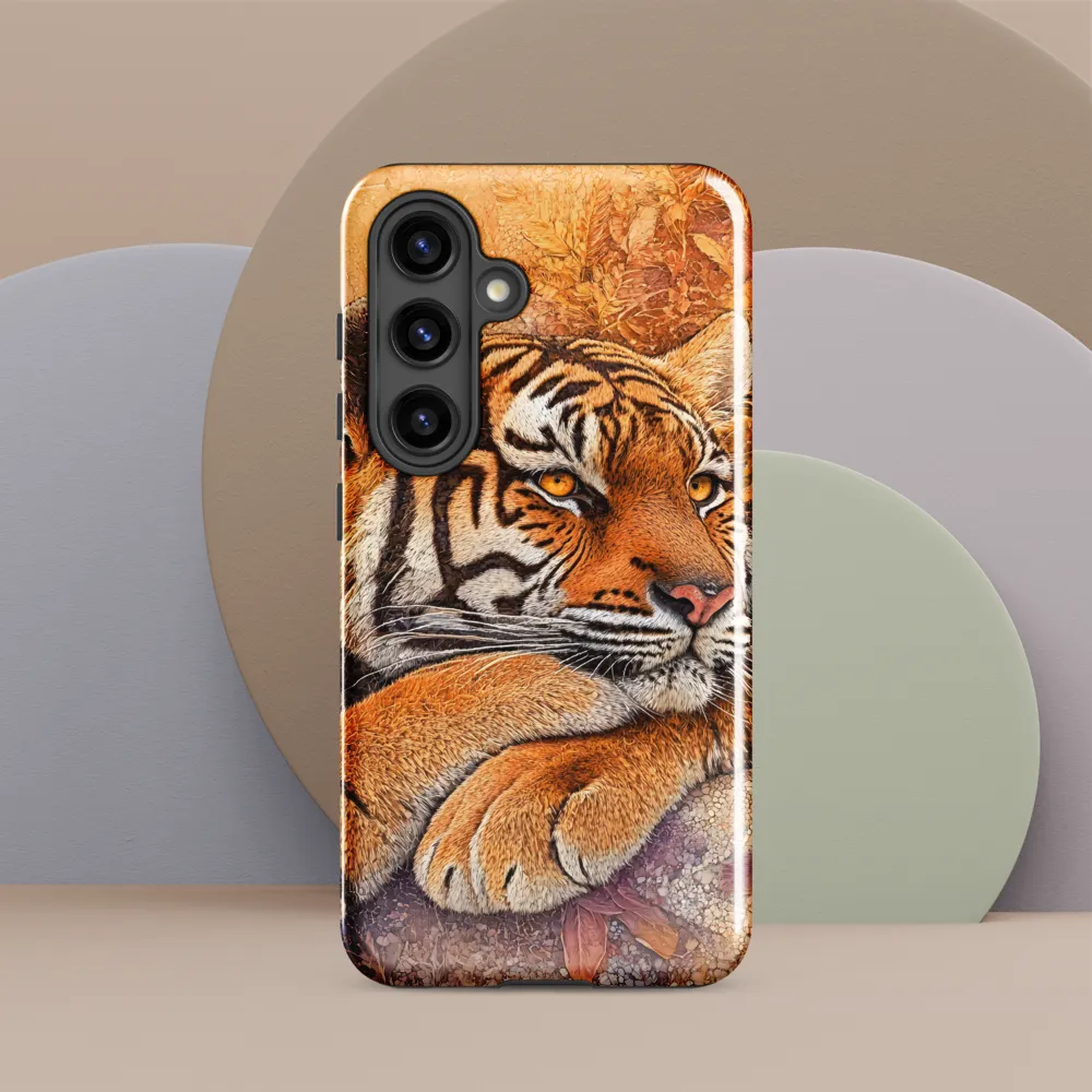 Serenity of the Tiger | Phone Case |  S24 | Tough Case | Glossy