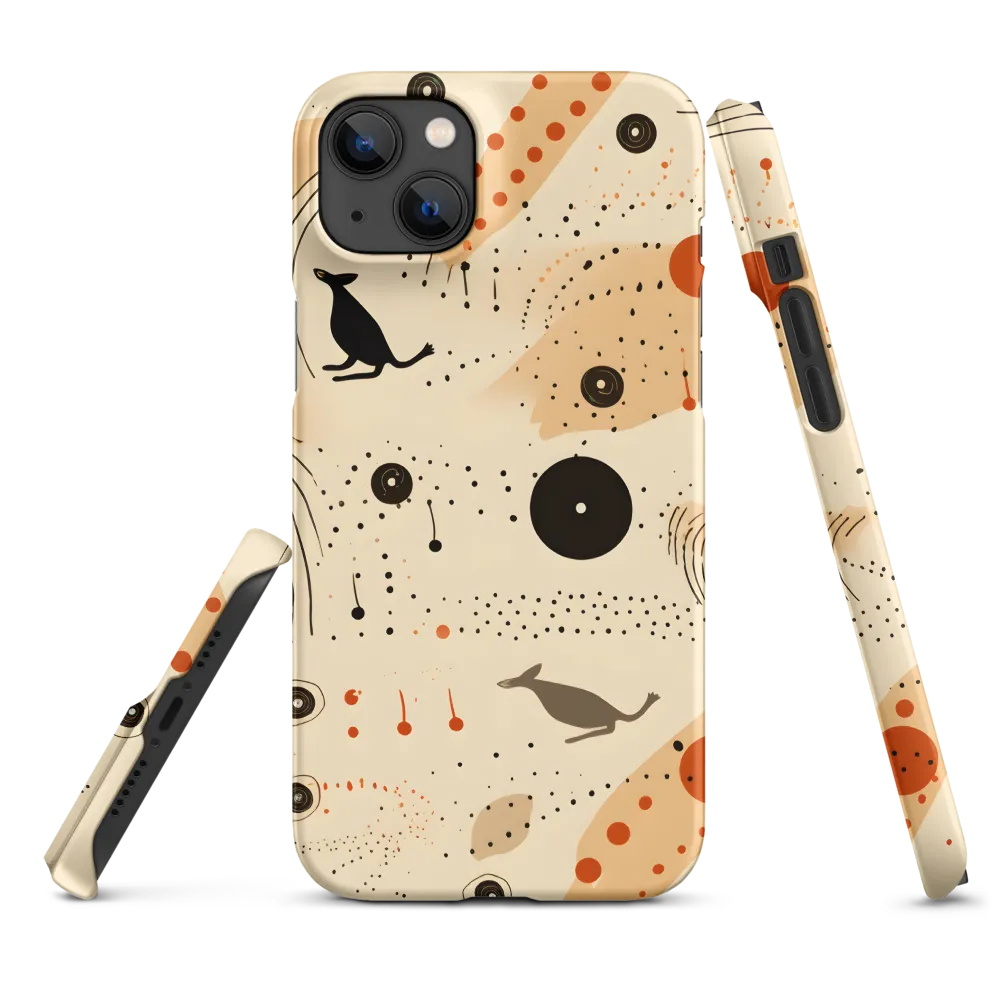 Playful Patterns in Earth Tones | Phone Case |  14 Plus | Snap Case | Matte