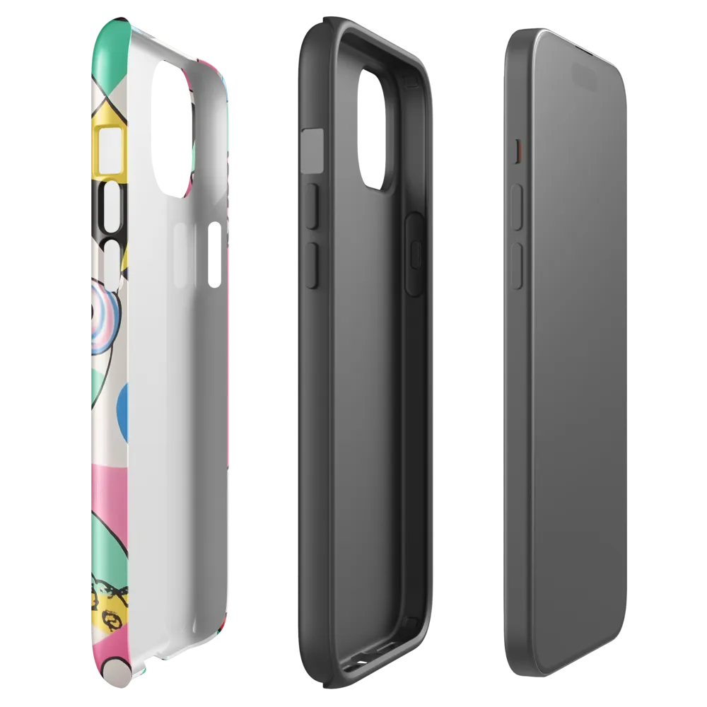 Dynamic Interplay of Shapes | Phone Case |  15 Plus | Tough Case | Glossy