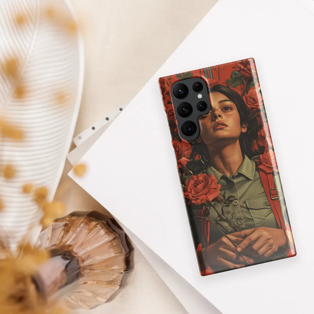 Harmony and Strength: A Portrait Among Roses