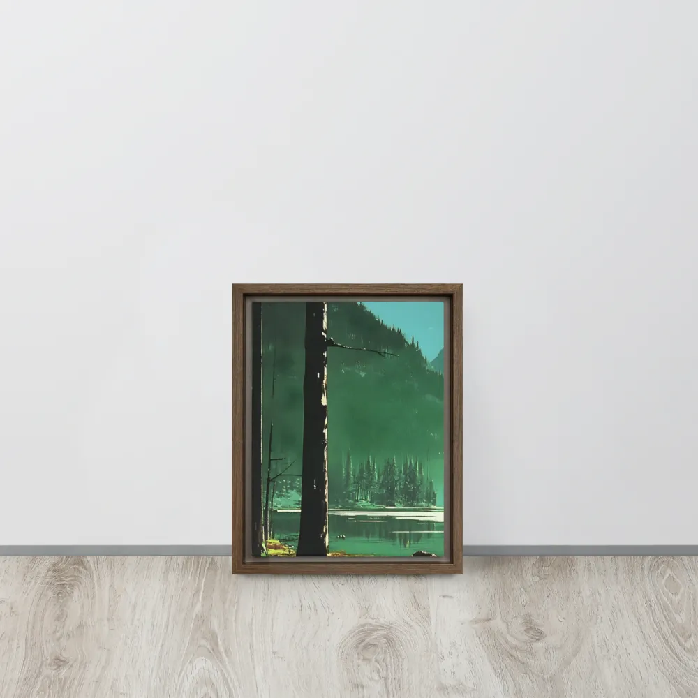 Reflections of Tranquility | Canvas with Brown Frame | 9″×12″