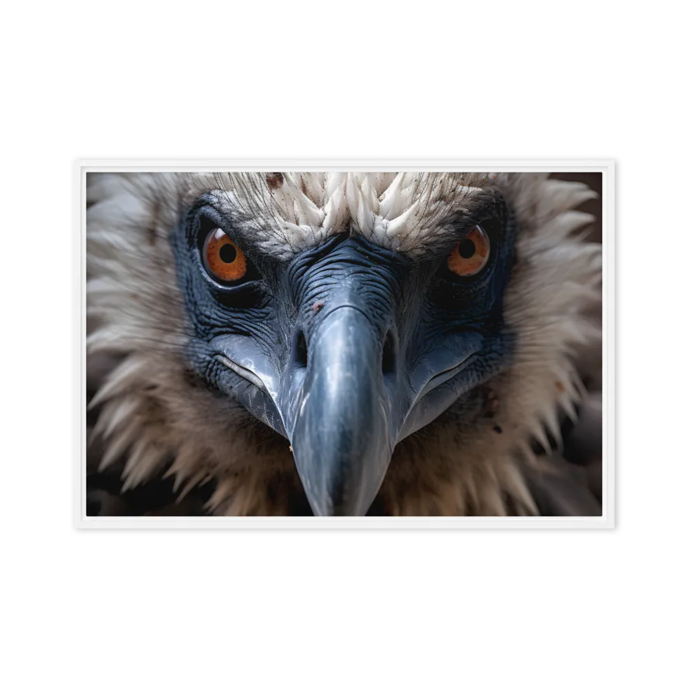 The Gaze of Strength | Canvas with White Frame | 24″×36″