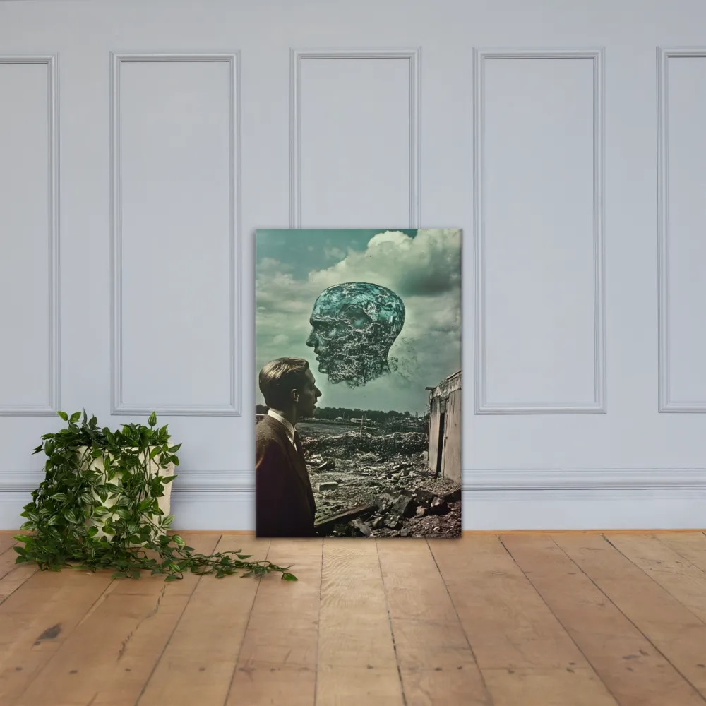 Ethereal Reflections: Identity in a Fragmented World | Canvas | 24″×36″