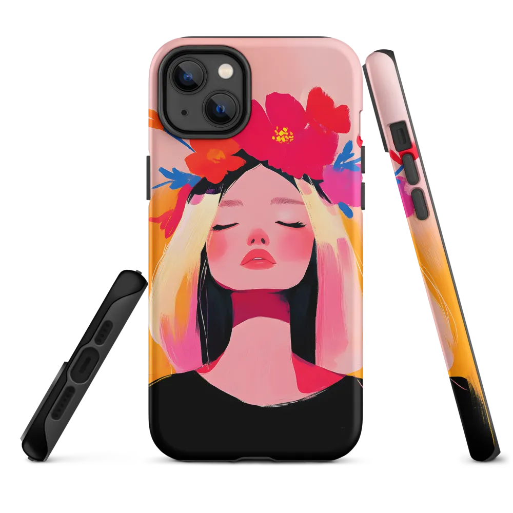 Floral Serenity | Phone Case |  14 Plus | Tough Case | Matte