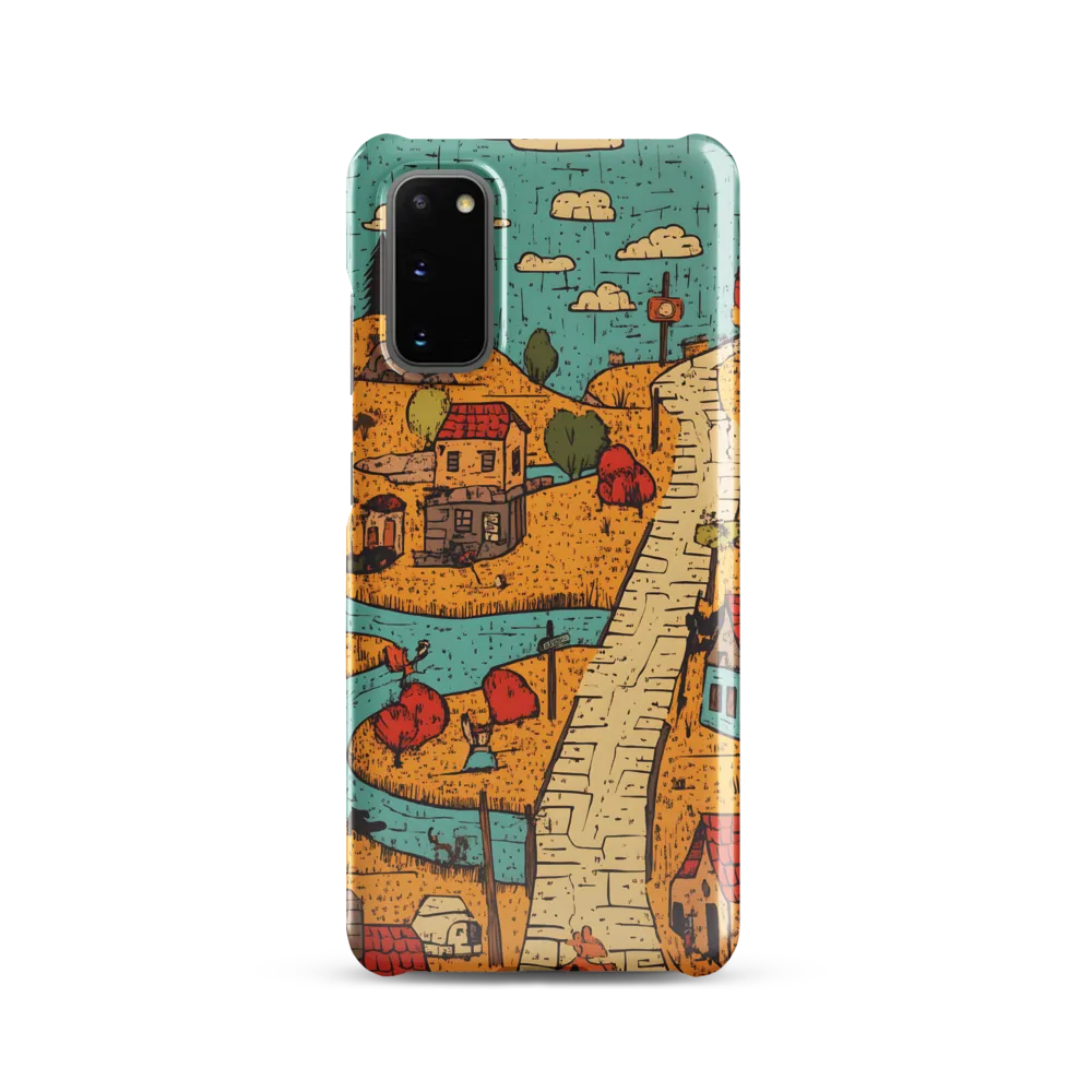 Whimsical Village Landscape