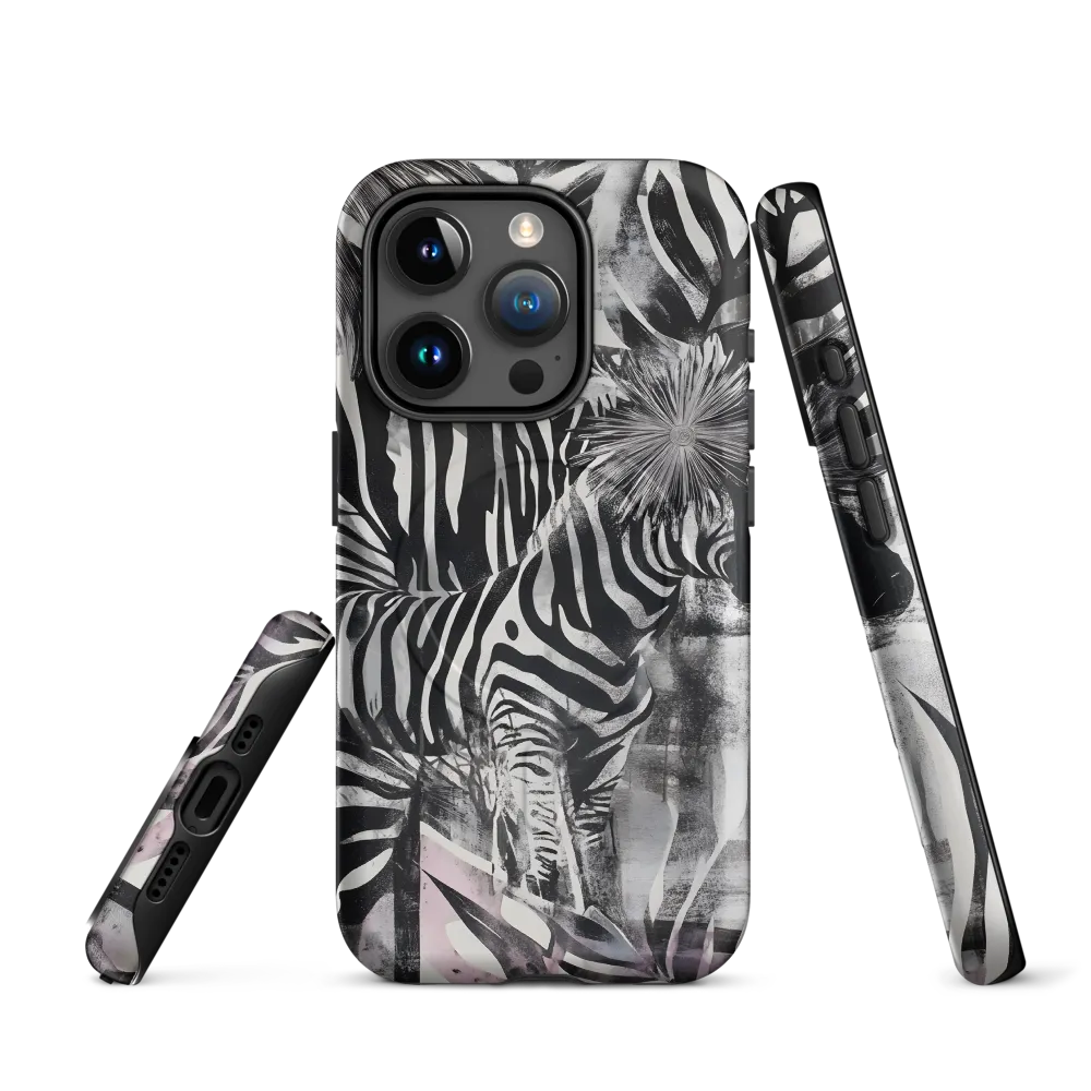 Zebra in the Jungle of Illusions | Phone Case |  15 Pro | MagSafe® Tough Case | Matte