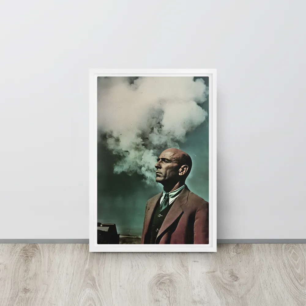 Clouded Thoughts | Canvas with White Frame | 12″×18″