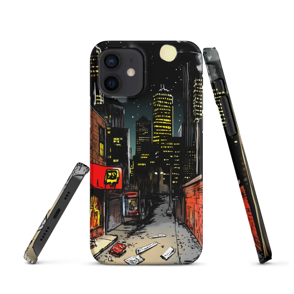 Nocturnal Cityscape: The Hidden Alley | Phone Case |  12 | Snap Case | Matte