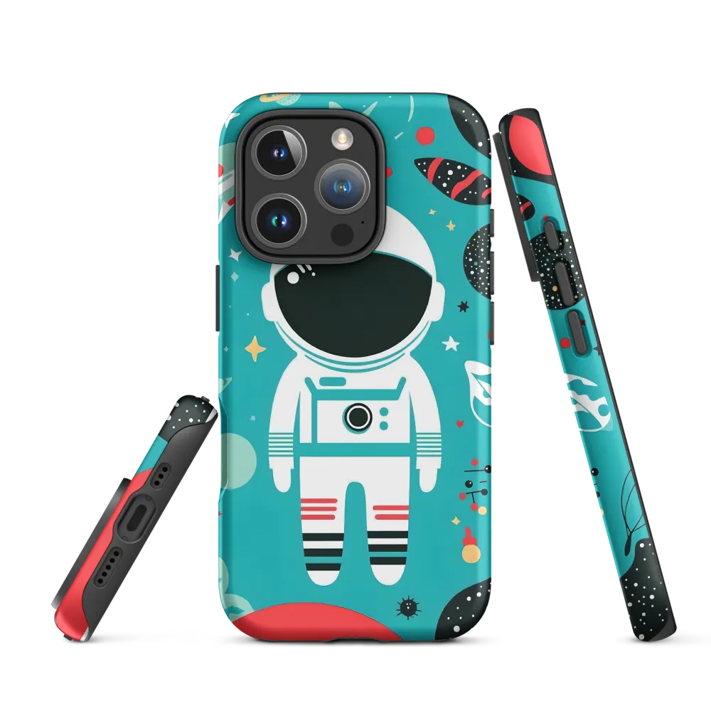 Whimsical Astronaut in Cosmic Wonderland