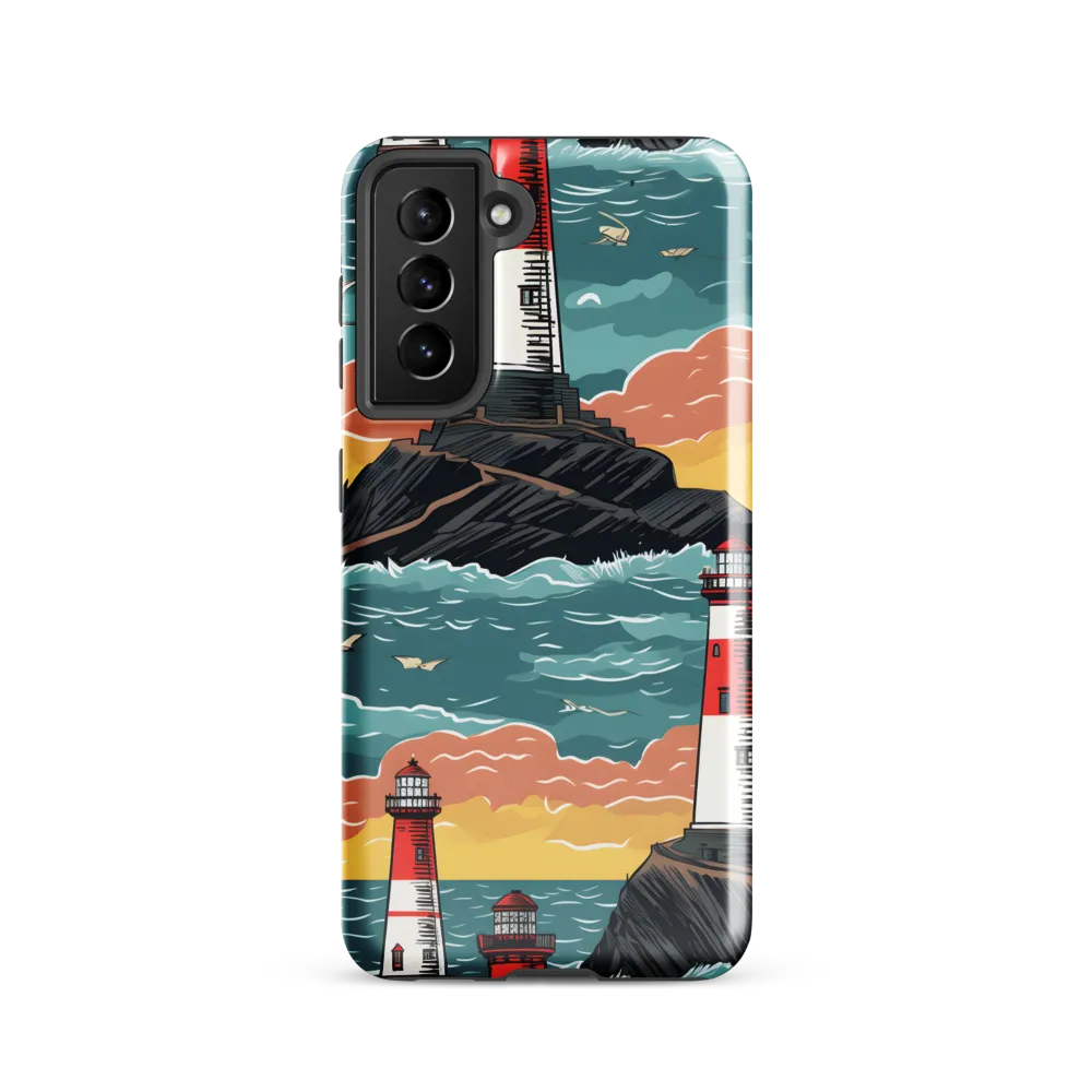 Lighthouses in a Whimsical Ocean