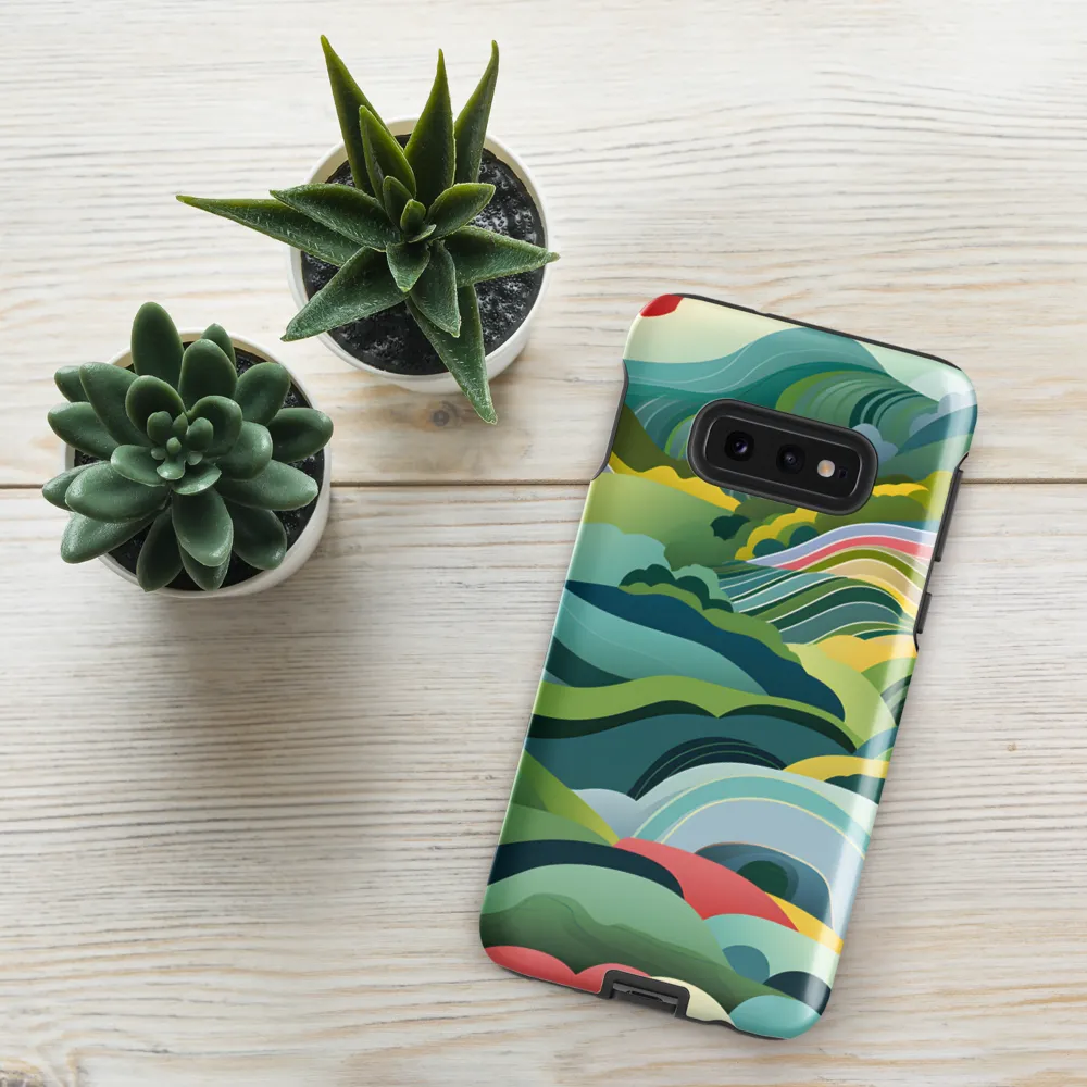 Waves of Serenity | Phone Case |  S10e | Tough Case | Glossy