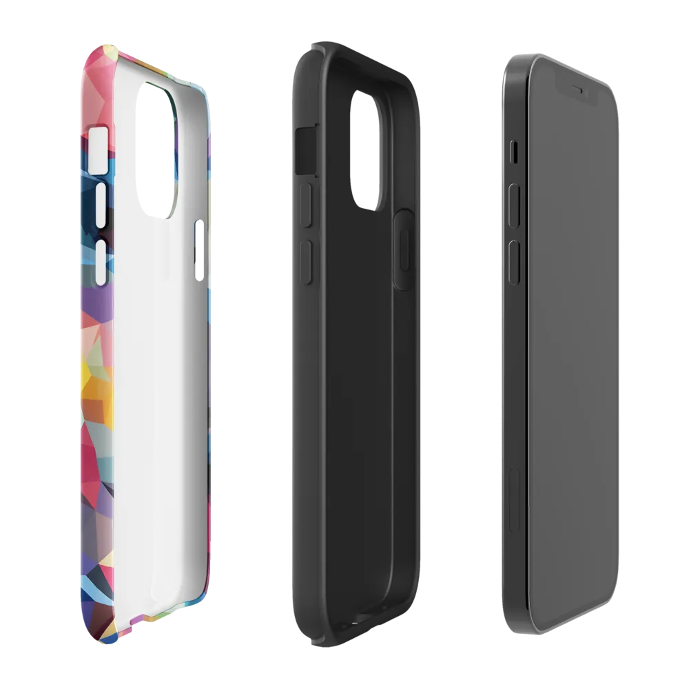 Playful Geometry: The Bear's Face | Phone Case |  12 Pro | Tough Case | Glossy