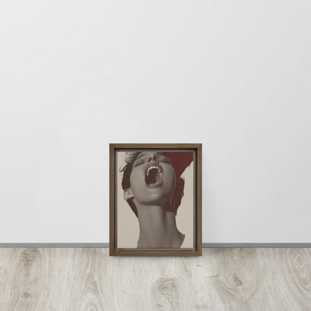 Echoes of Emotion | Canvas with Brown Frame | 8″×10″