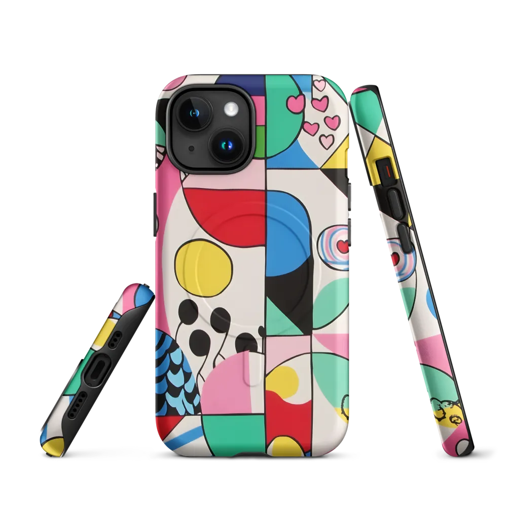 Dynamic Interplay of Shapes | Phone Case |  15 | MagSafe® Tough Case | Matte
